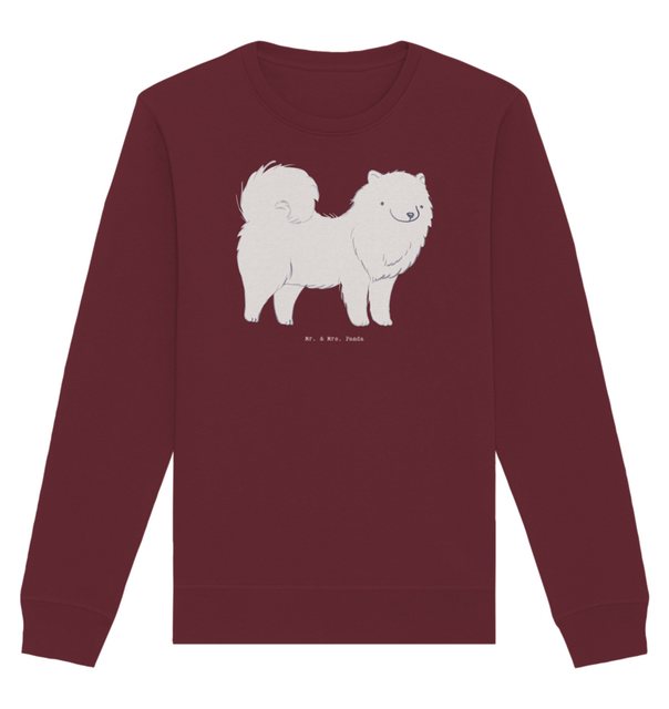 Mr. & Mrs. Panda Longpullover Größe XL Samojede Moment - Burgundy - Geschen günstig online kaufen