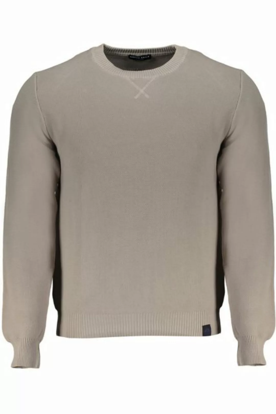 North Sails Strickpullover Herrenpullover Grau aus Bio-Baumwolle – Langarms günstig online kaufen