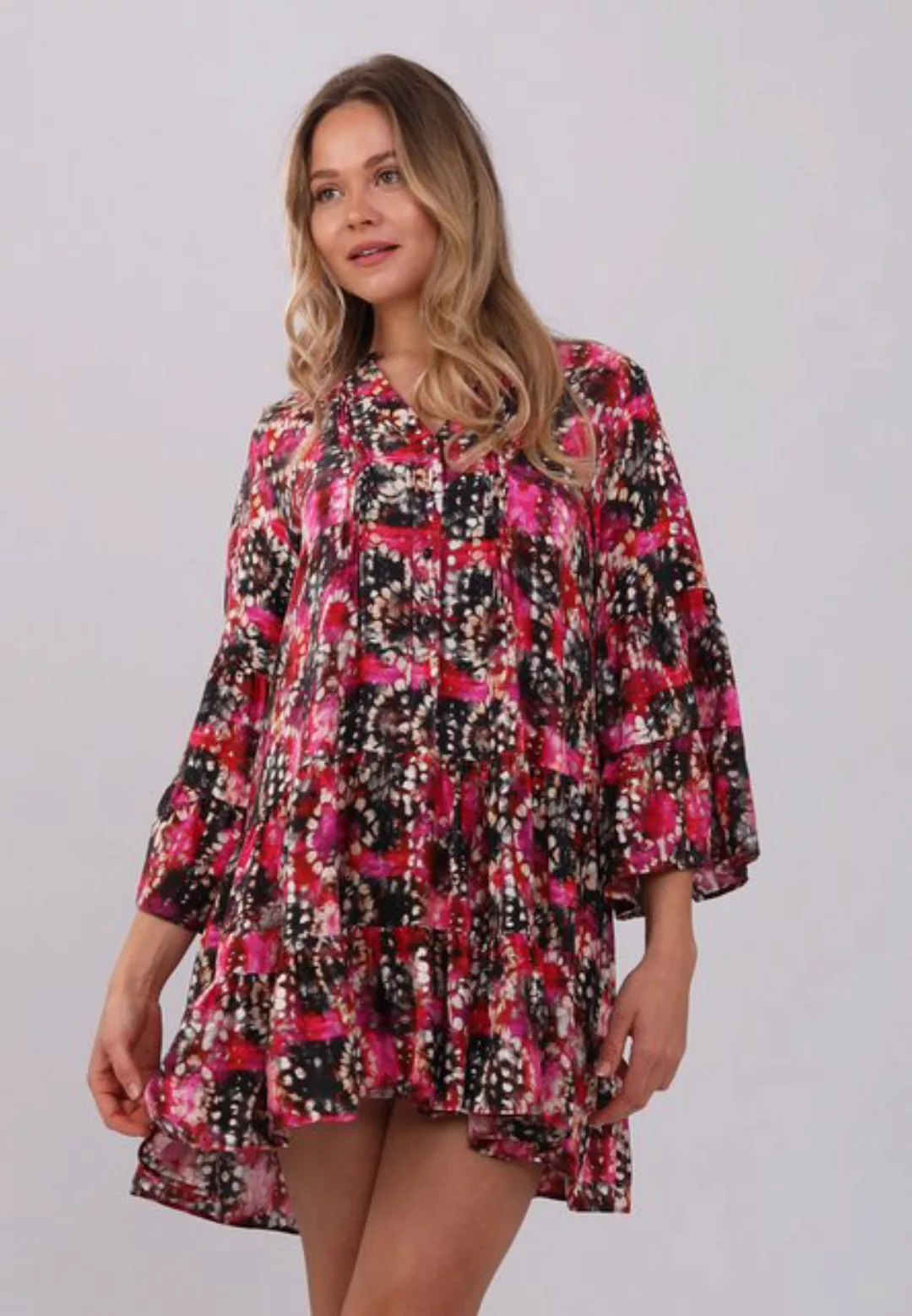 YC Fashion & Style Tunikakleid Chic Blossom Print Tunika Alloverdruck günstig online kaufen