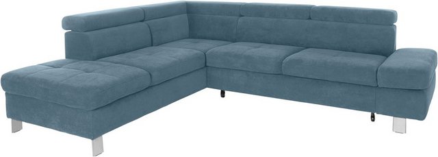 exxpo - sofa fashion Ecksofa Fiji, L-Form, mit Kopf- bzw. Rückenverstellung günstig online kaufen