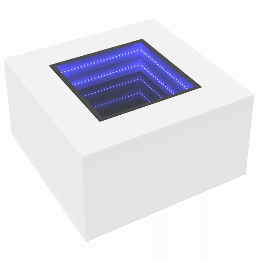 vidaXL Couchtisch LED-Couchtisch Weiß 60x60x40 cm günstig online kaufen