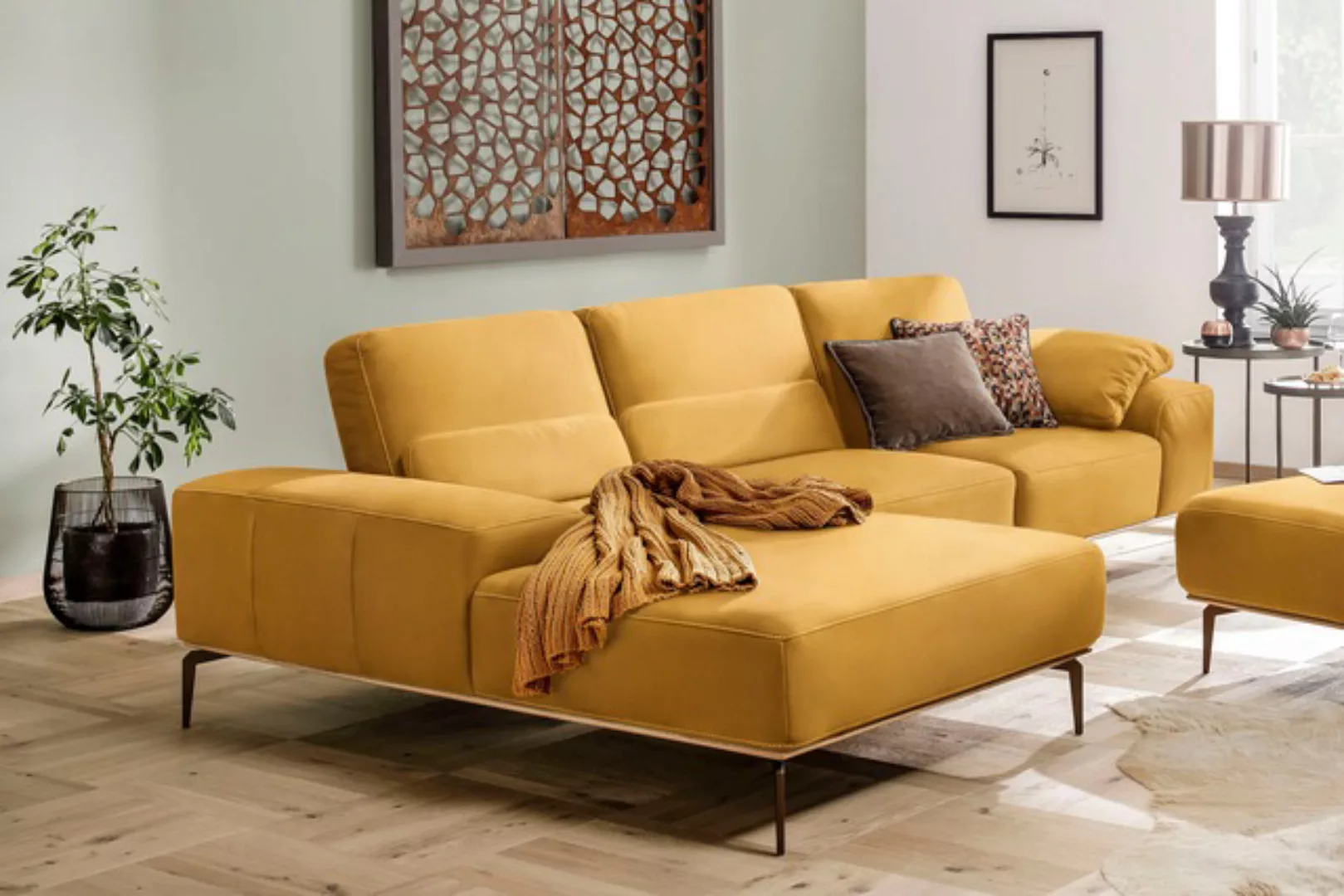 W.SCHILLIG Ecksofa "run, Designsofa mit tollem Sitzkomfort, bequem, L-Form" günstig online kaufen