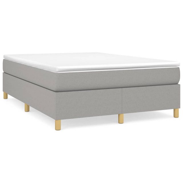 Vidaxl Boxspringbett Hellgrau 140x190 Cm Stoff günstig online kaufen