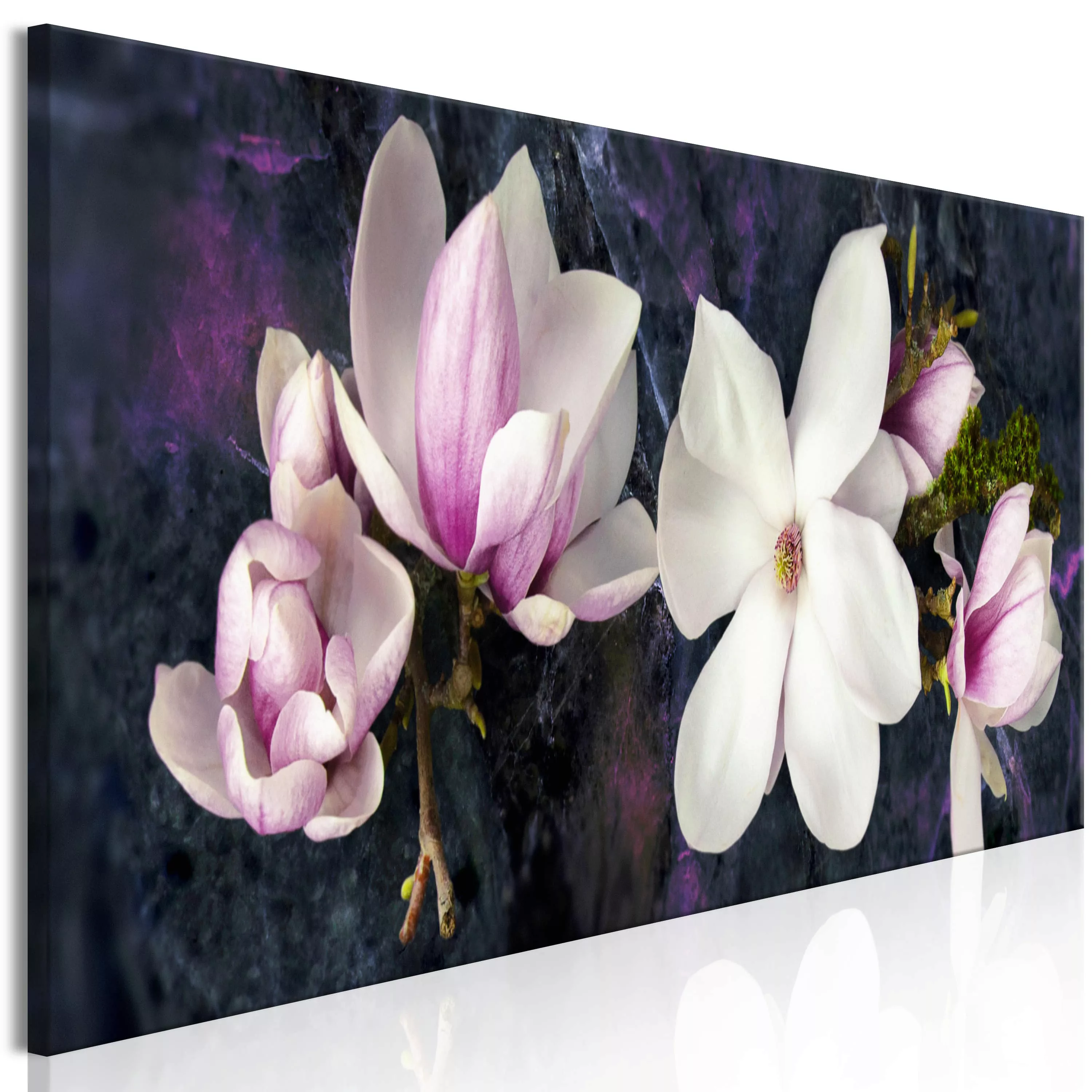 Wandbild - Avant-Garde Magnolia (1 Part) Narrow Violet günstig online kaufen