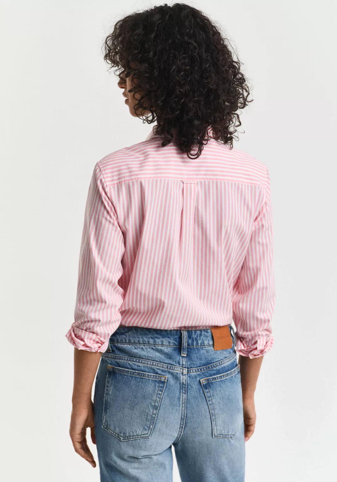 Gant Hemdbluse "REG POPLIN STRIPED SHIRT", mit einer kleinen Logostickerei günstig online kaufen