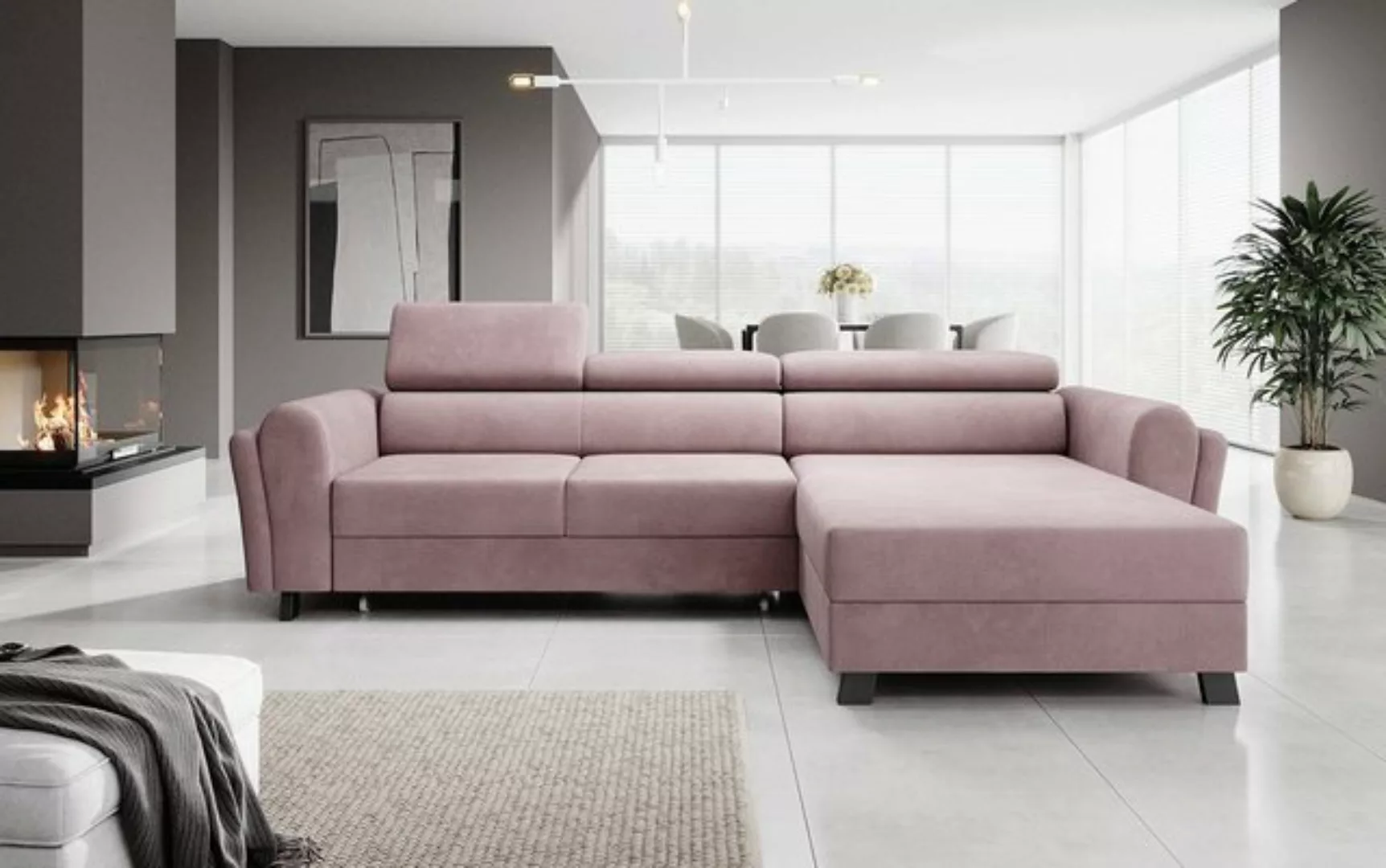 Luxusbetten24 Schlafsofa Designer Sofa Massimo, mit Stauraum und Schlaffunk günstig online kaufen