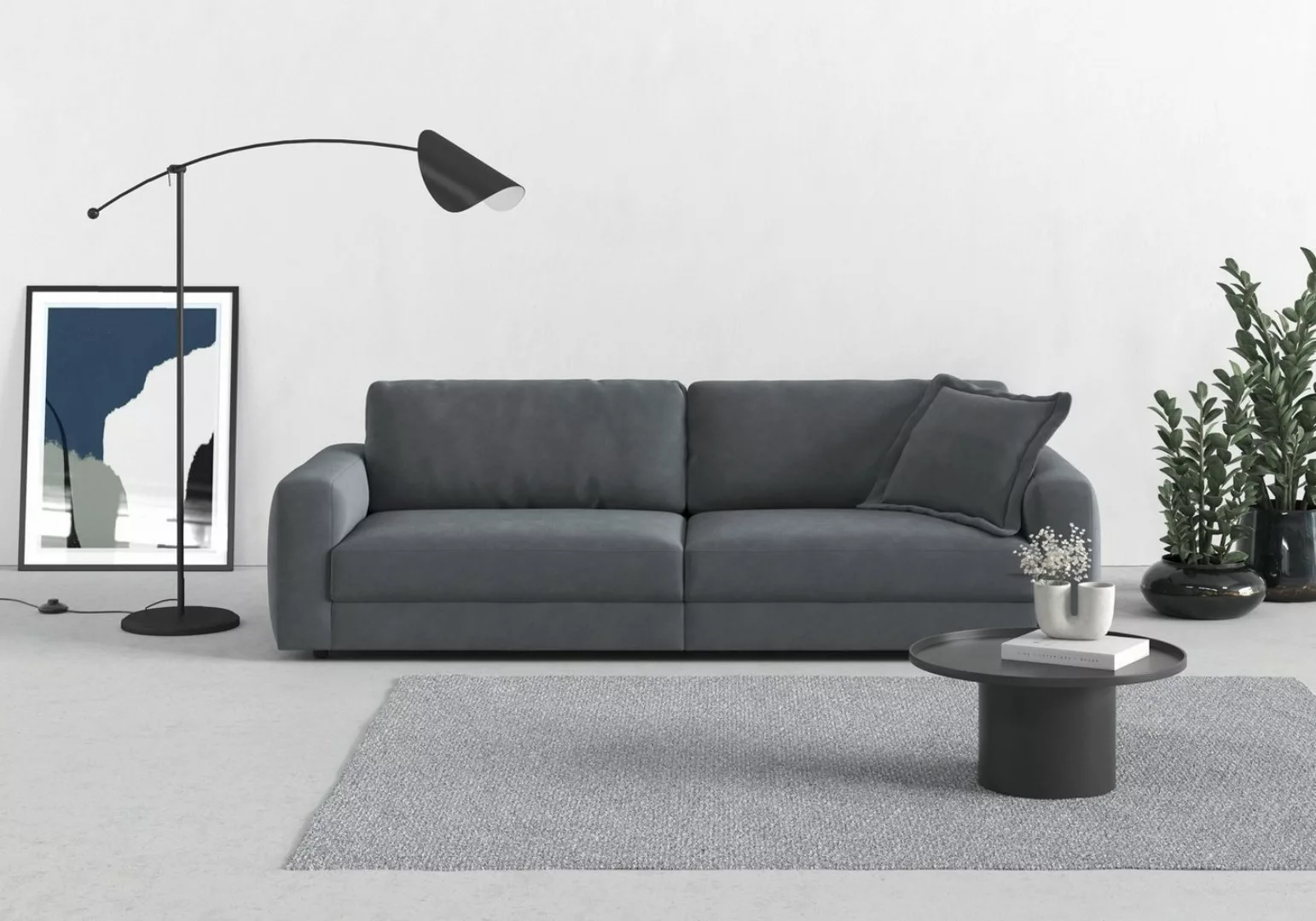 TRENDMANUFAKTUR Big-Sofa Bourbon, 2 Teile, extra tiefe Sitzfläche, wahlweis günstig online kaufen