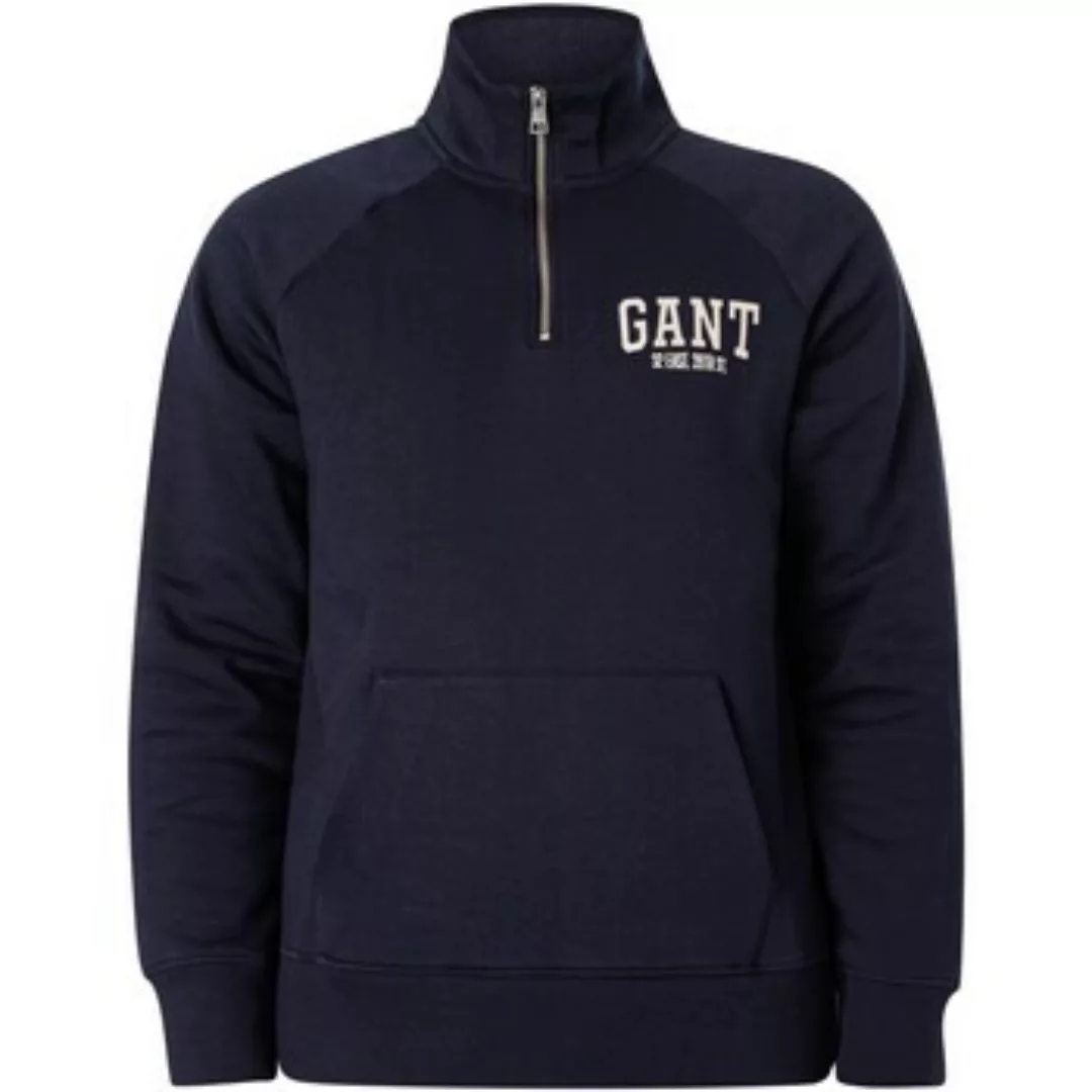 Gant  Fleecepullover Arch-Sweatshirt mit halbem Reißverschluss günstig online kaufen
