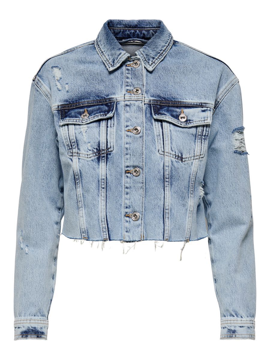 ONLY Kurze Jeansjacke Damen Blau günstig online kaufen