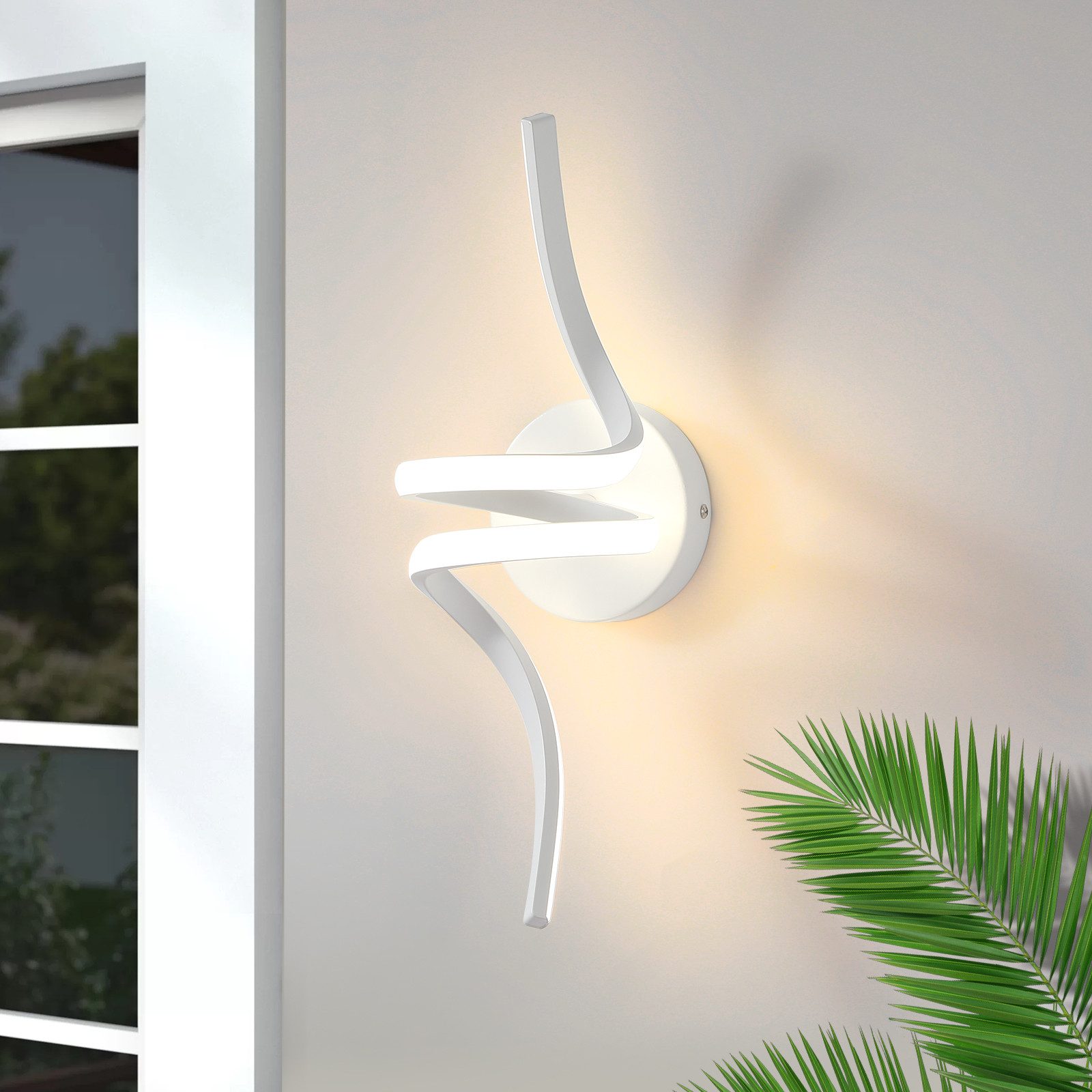 Nettlife LED Wandleuchte Innen Schwarz/Weiß Modern günstig online kaufen