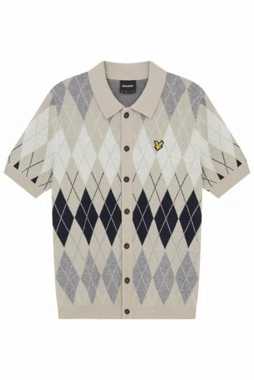 Lyle & Scott Cardigan Kurzärmelig, Aus Nylon Und Wolle günstig online kaufen