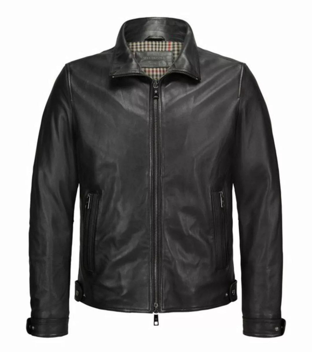 Milestone Lederjacke MSNagano moderner Biker-Look aus Lammleder leicht gefü günstig online kaufen