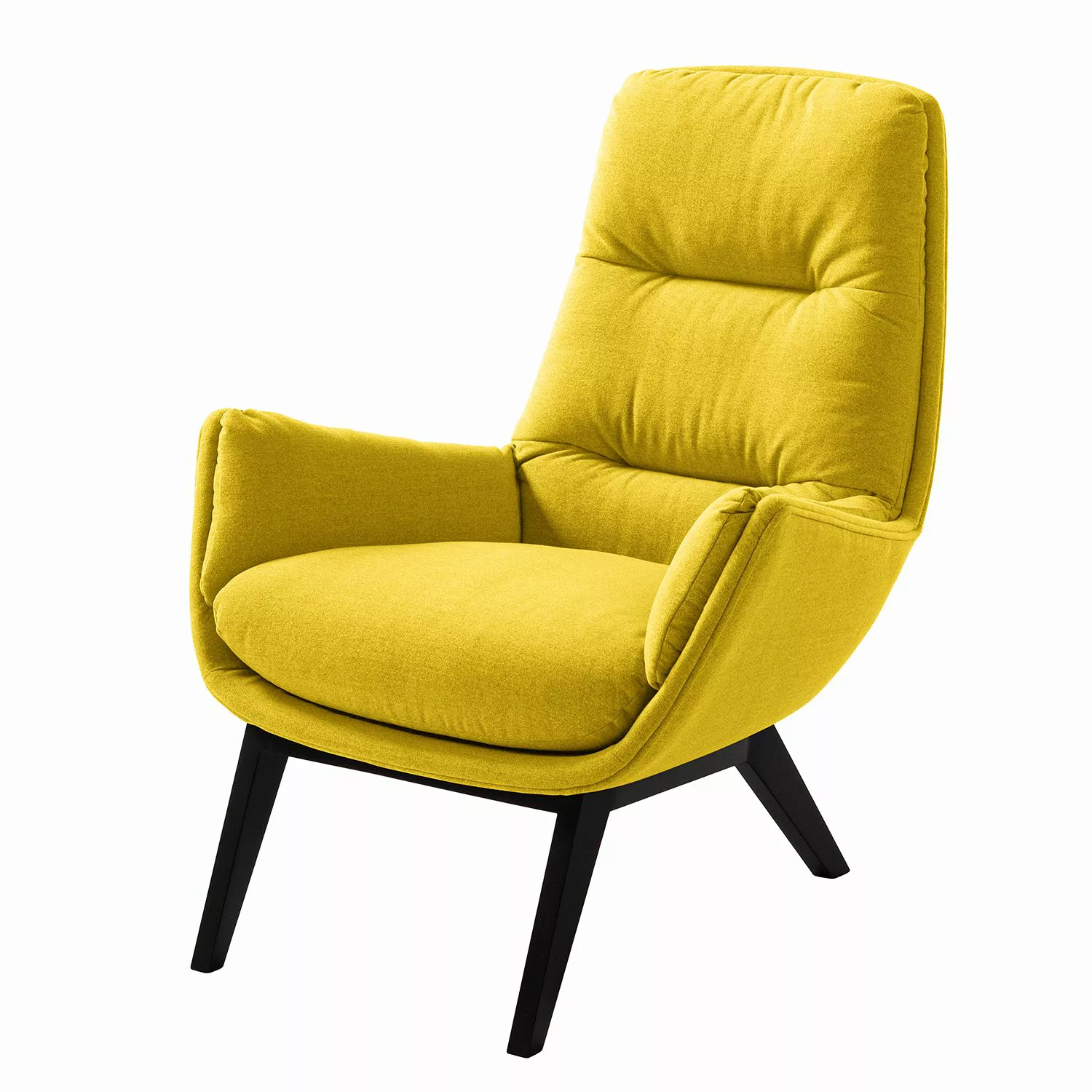 home24 Studio Copenhagen Sessel Garbo I Gelb Webstoff 83x94x97 cm (BxHxT) günstig online kaufen