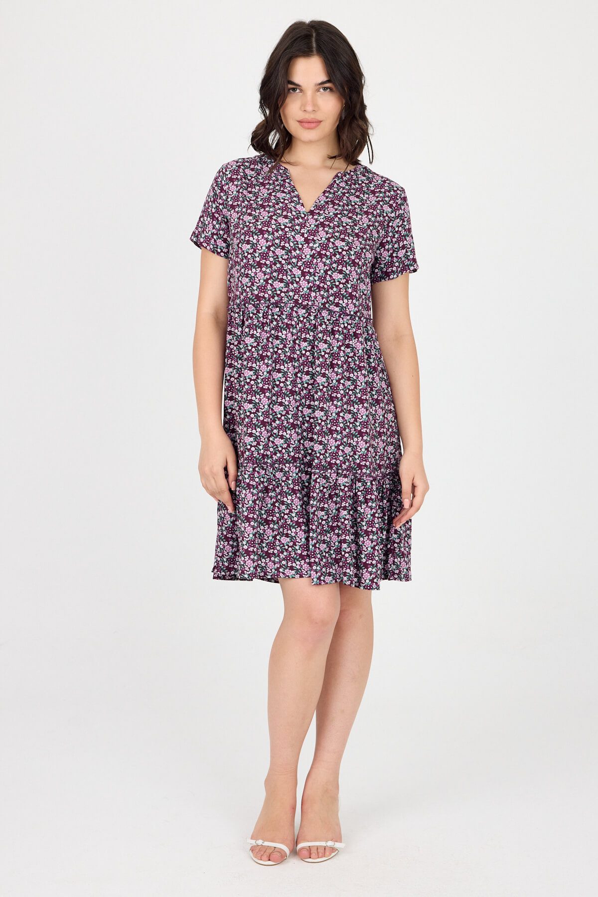 Phistan Midikleid Damenkleid aus Webstoff – günstig online kaufen