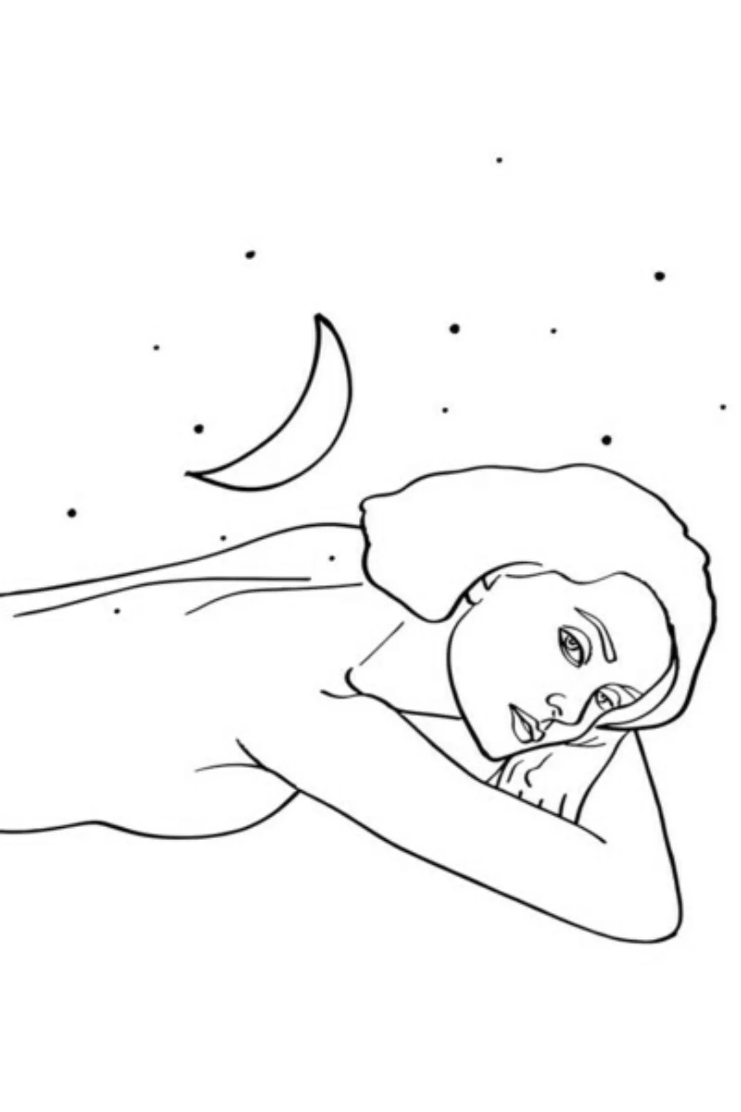 Poster / Leinwandbild - The Moon & The Stars Would Follow Her Wherever She günstig online kaufen