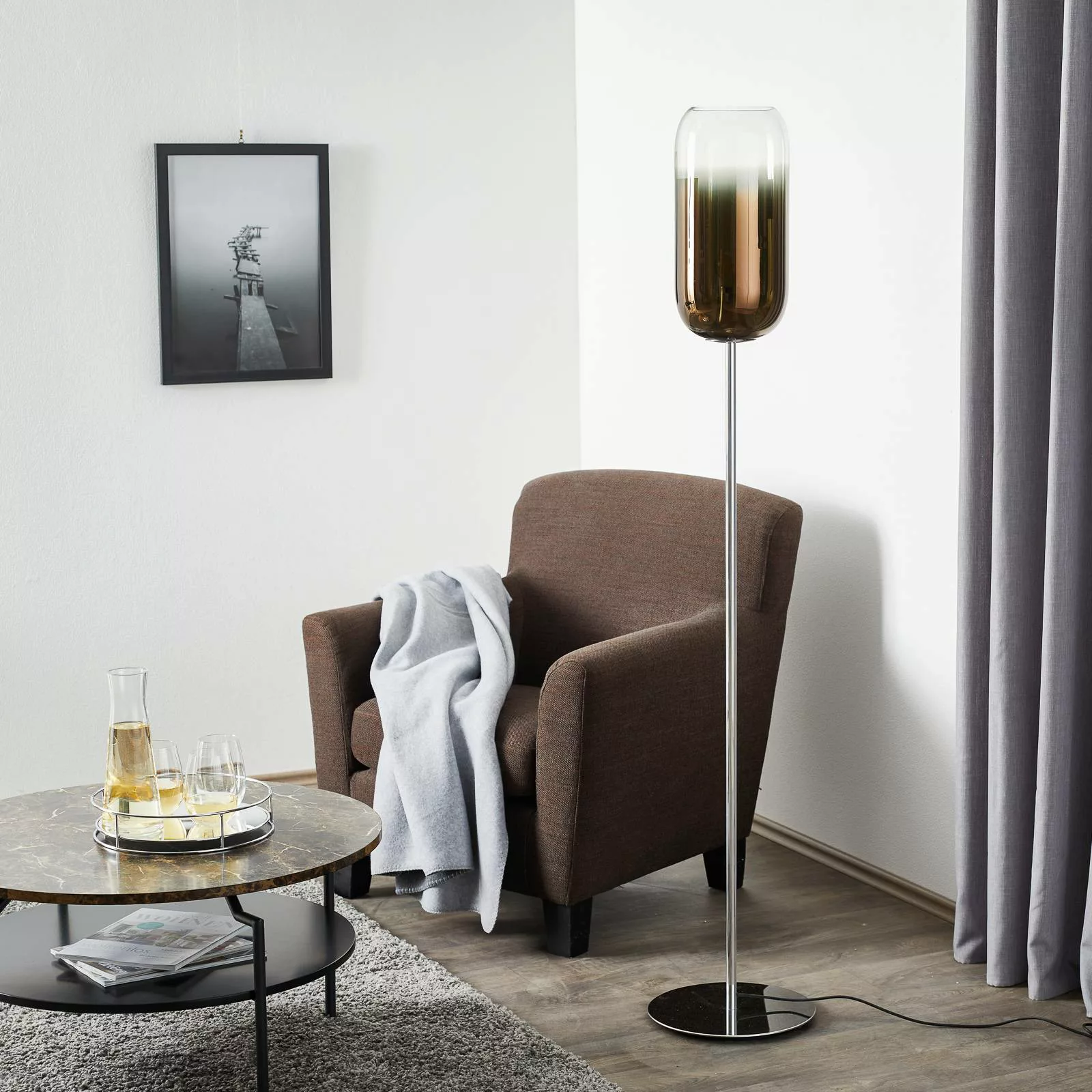 Artemide Gople Stehleuchte bronze/silber günstig online kaufen