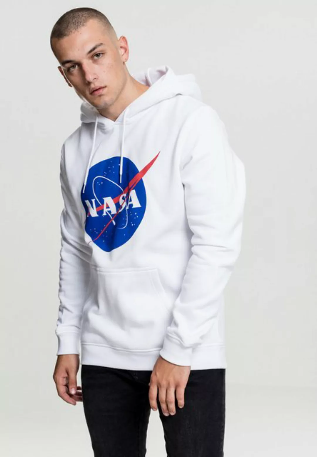 Mister Tee Kapuzenpullover MT519 - NASA Hoody white L günstig online kaufen