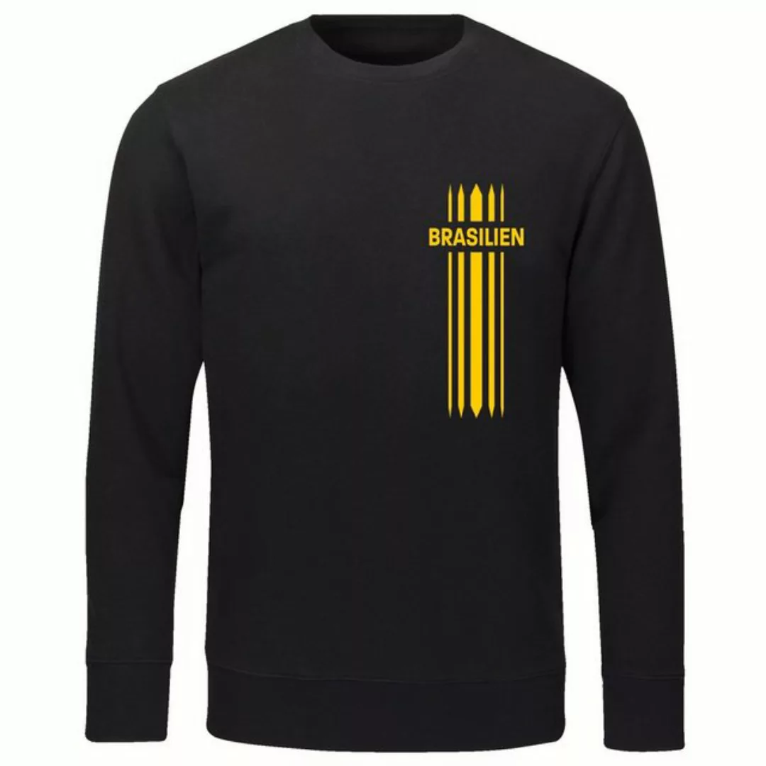 multifanshop Sweatshirt Brasilien - Streifen - Pullover günstig online kaufen