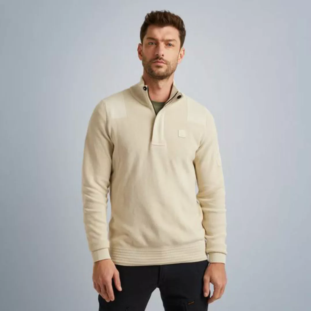 PME Legend Half Zip Pullover Ecru - Größe XL günstig online kaufen