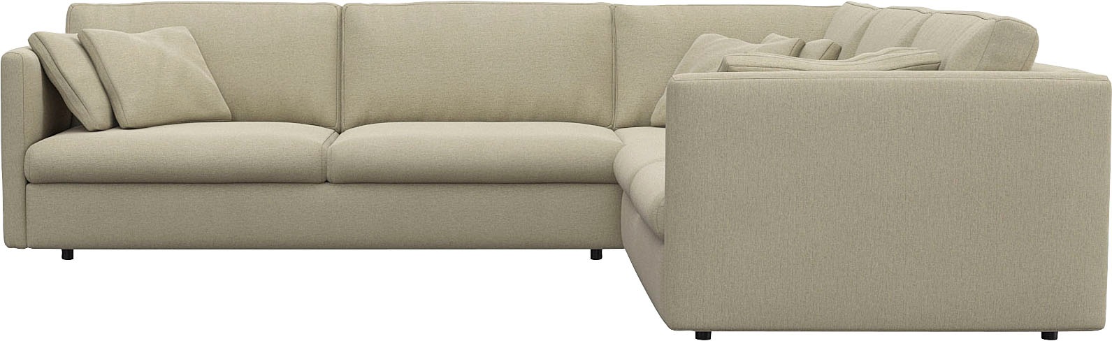 FLEXLUX Ecksofa "Lovane, elegant und zeitlos, bequem, L-Form", Weich & ansc günstig online kaufen