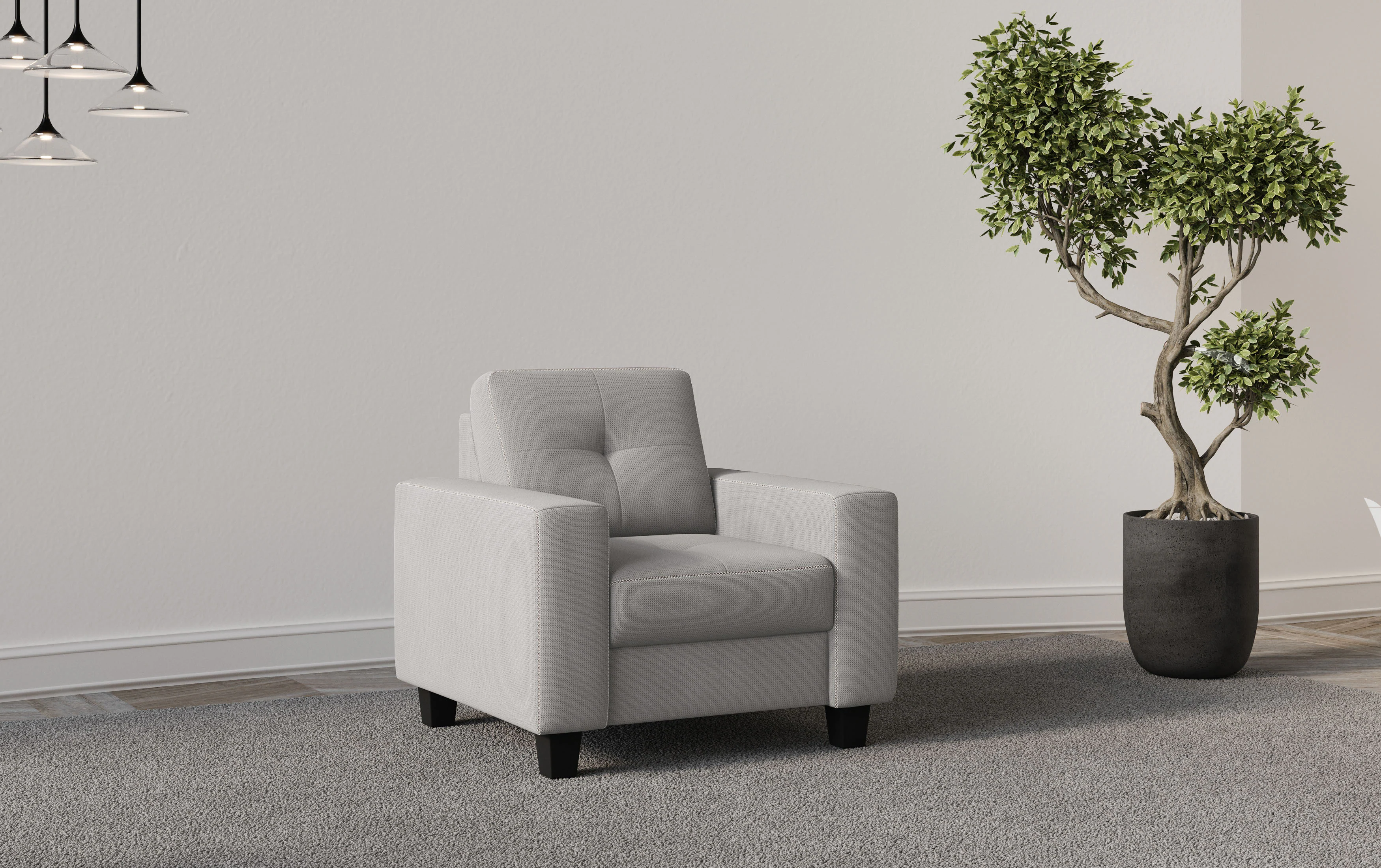 Places of Style Sessel "Varese", Kreuznaht in beige günstig online kaufen