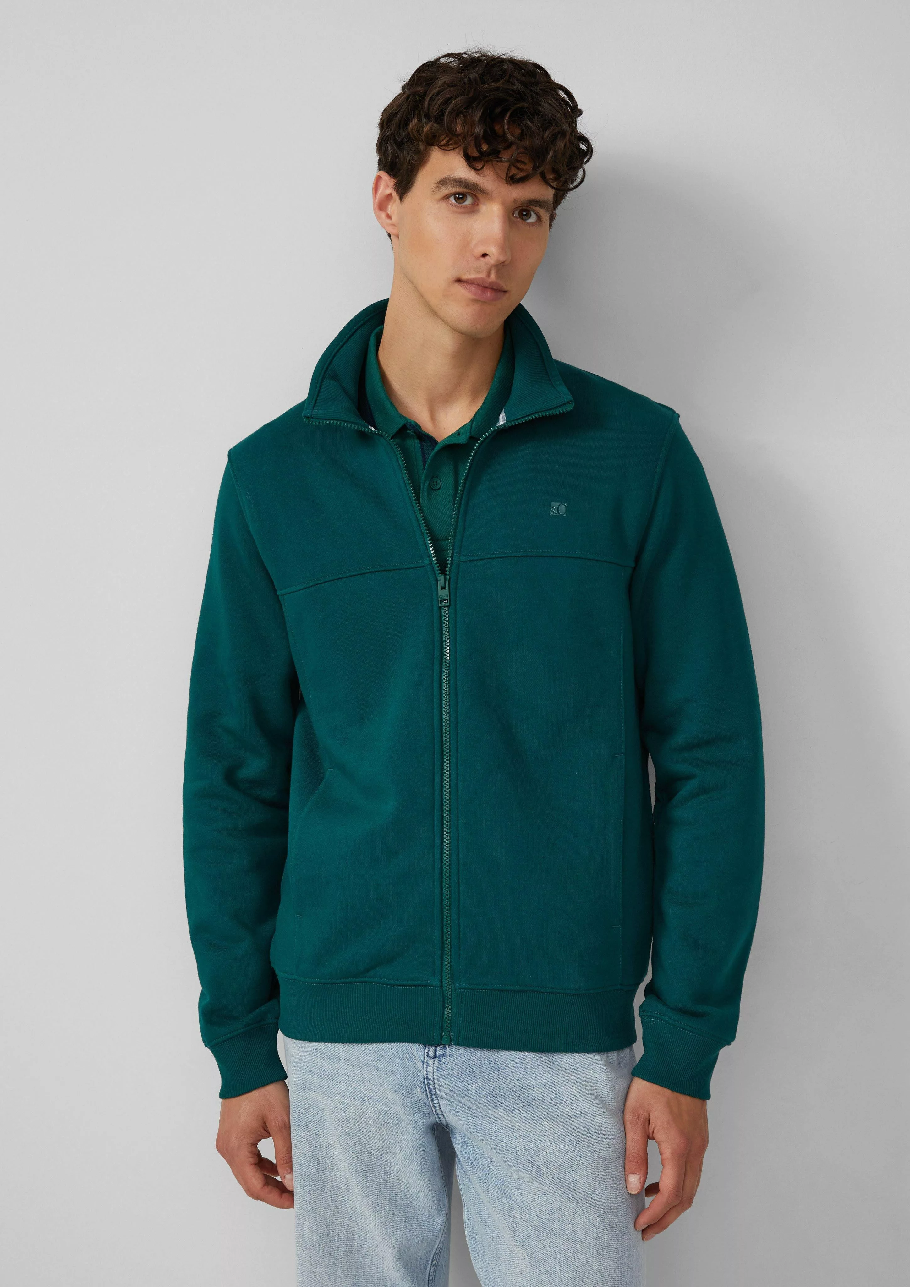 s.Oliver Allwetterjacke Sweatjacke mit Stehkragen und günstig online kaufen