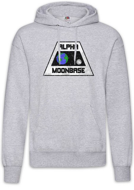 Urban Backwoods Hoodie Vintage Alpha Moonbase Logo Herren Hoodie Mondbasis günstig online kaufen