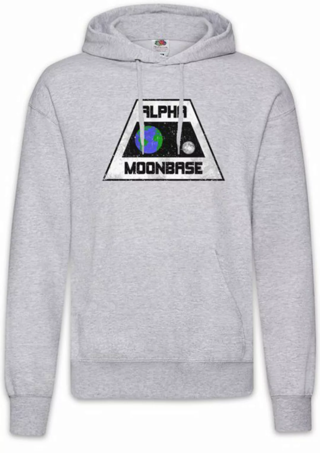 Urban Backwoods Hoodie Vintage Alpha Moonbase Logo Herren Hoodie Mondbasis günstig online kaufen