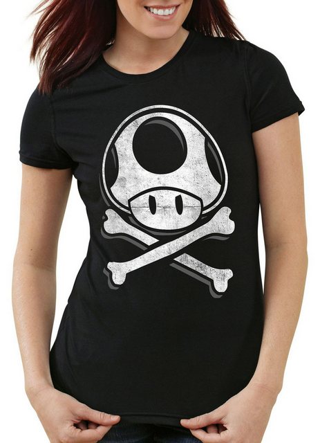 style3 T-Shirt Toadskull mario totenkopf videospiel konsole super world swi günstig online kaufen