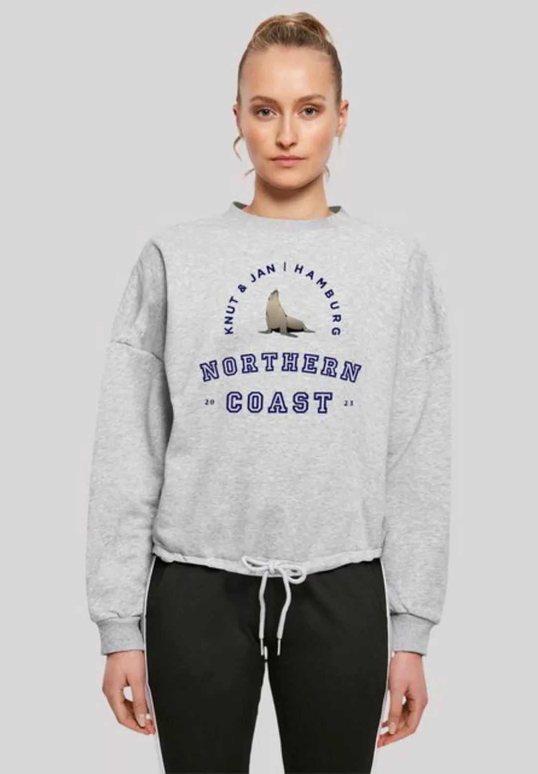 F4NT4STIC Sweatshirt "Robbe Knut & Jan Hamburg", Print günstig online kaufen