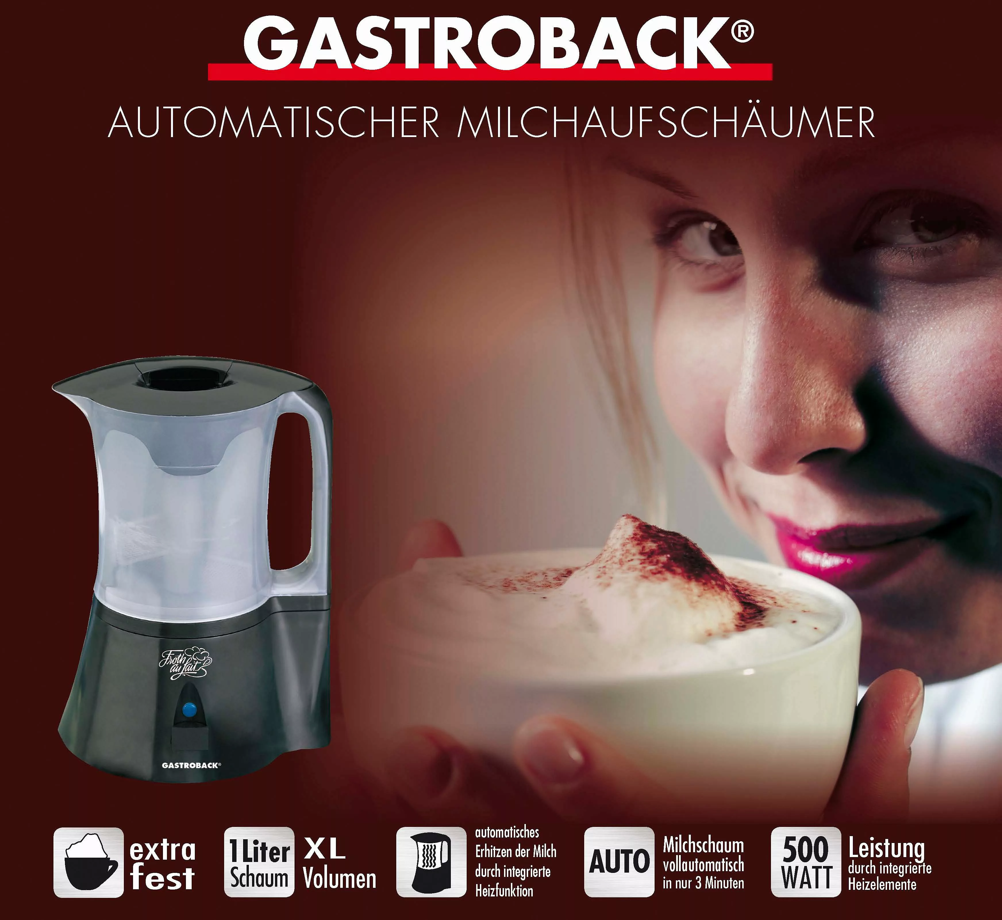 Gastroback Milchaufschäumer »42410«, 500 W günstig online kaufen