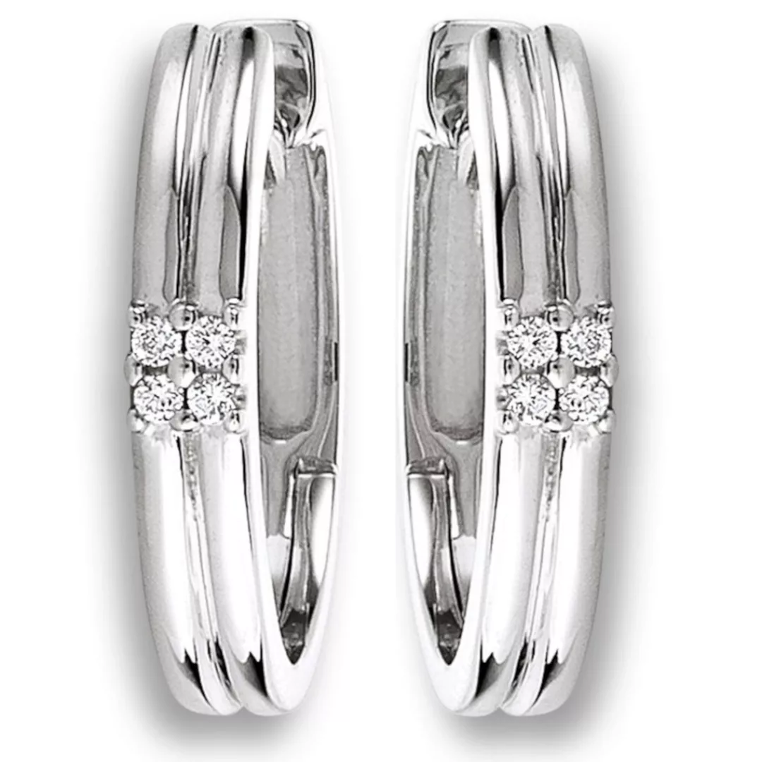 ONE ELEMENT Paar Creolen "0.04 ct Diamant Brillant Ohrringe Creolen aus 585 günstig online kaufen