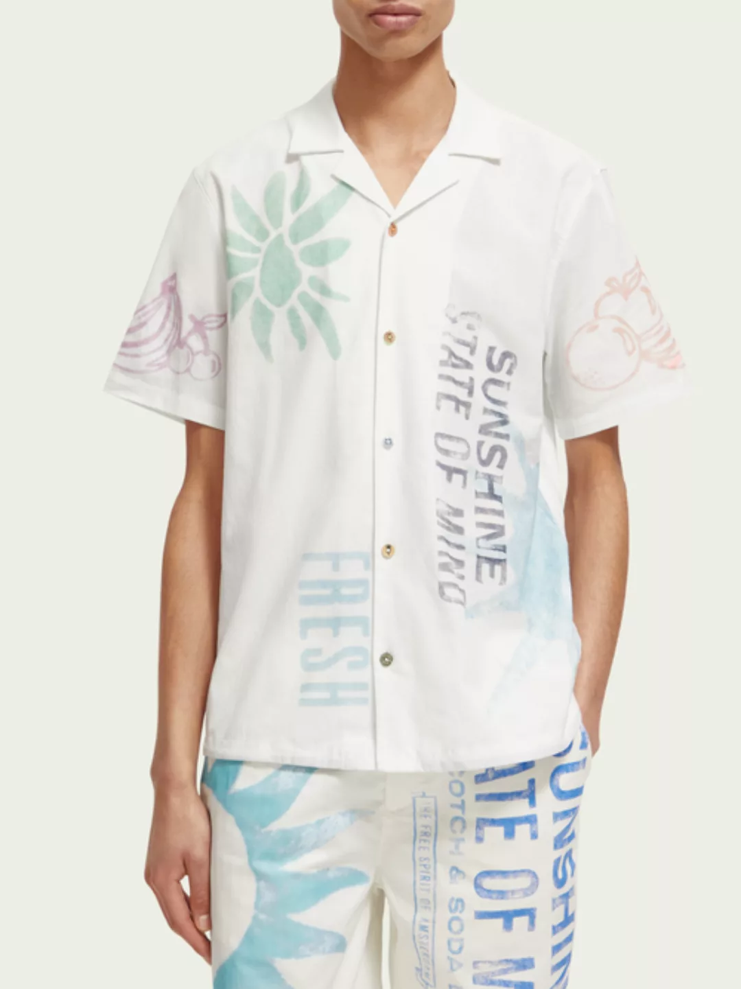 Scotch & Soda Camp-Shirt im Regular Fit mit Print günstig online kaufen