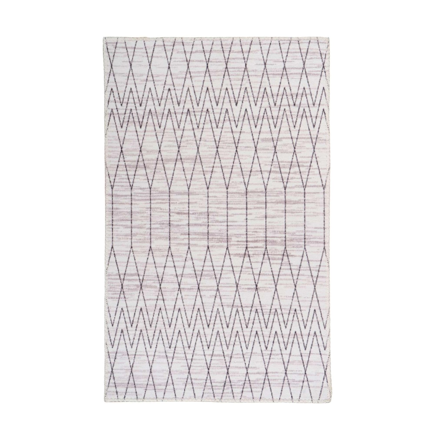 MeGusta Flachflor Teppich EthnoDesign Grau Polyester 80x150 cm Sonia günstig online kaufen