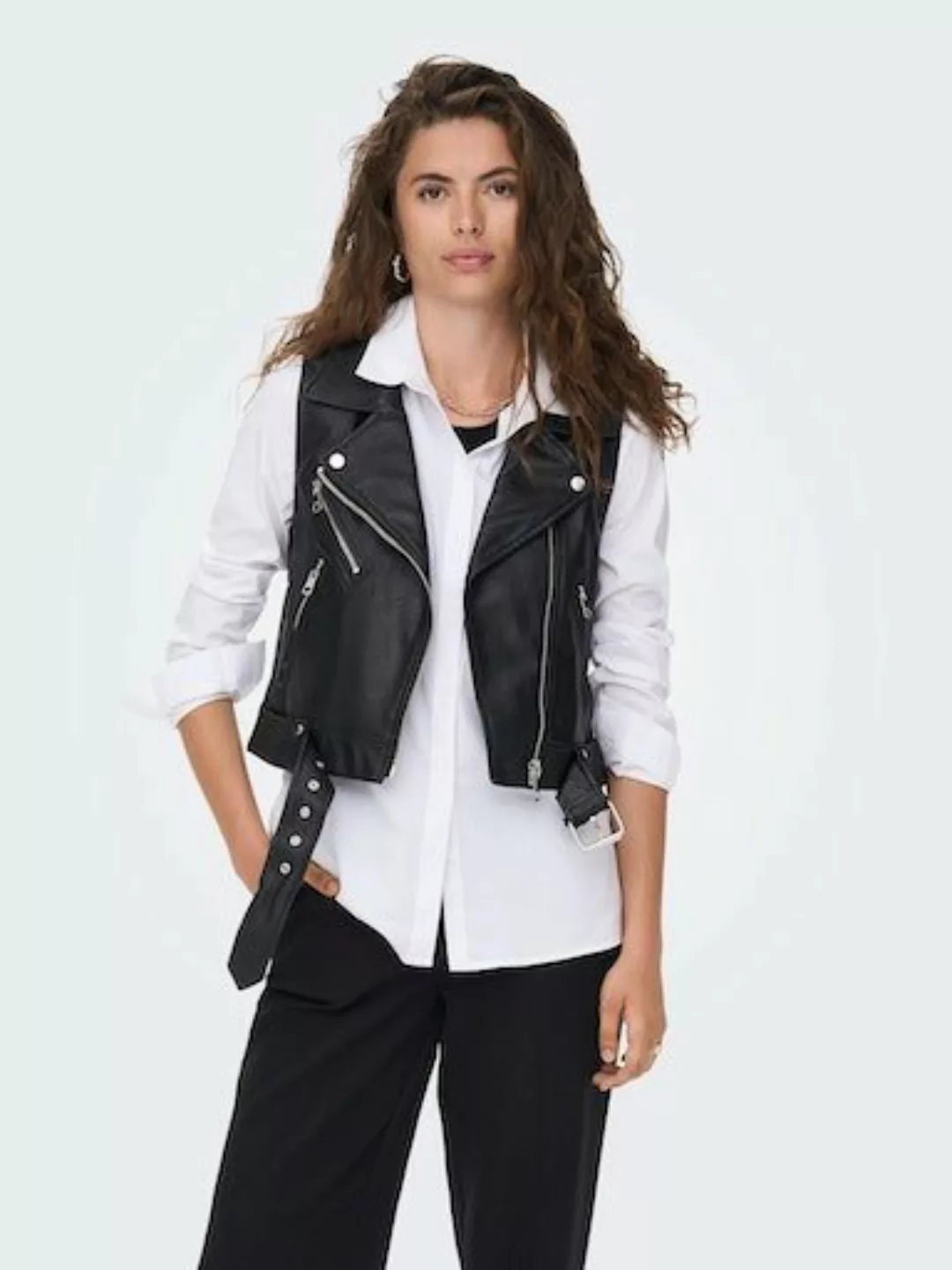 ONLY Lederimitatweste "ONLVERA FAUX LEATHER WAISTCOAT OTW NOOS" günstig online kaufen