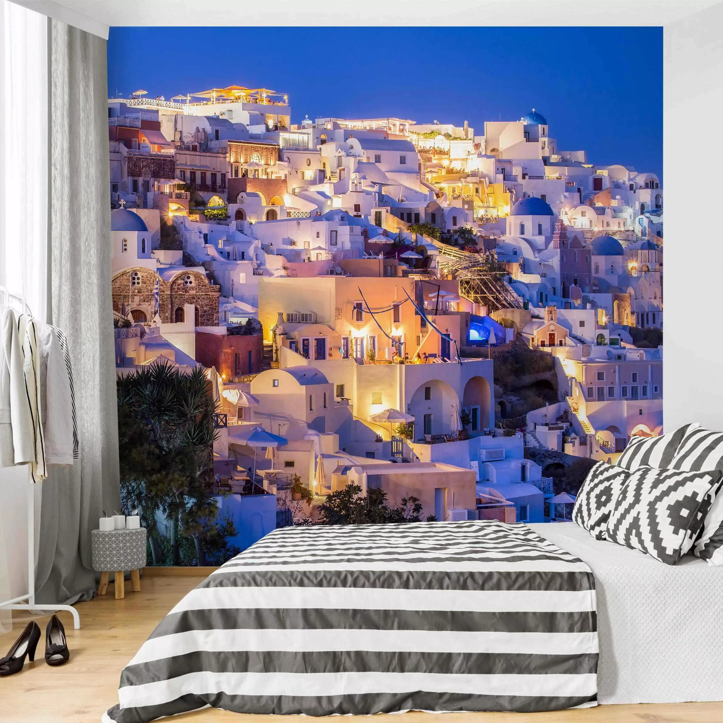 Fototapete Santorini at night günstig online kaufen