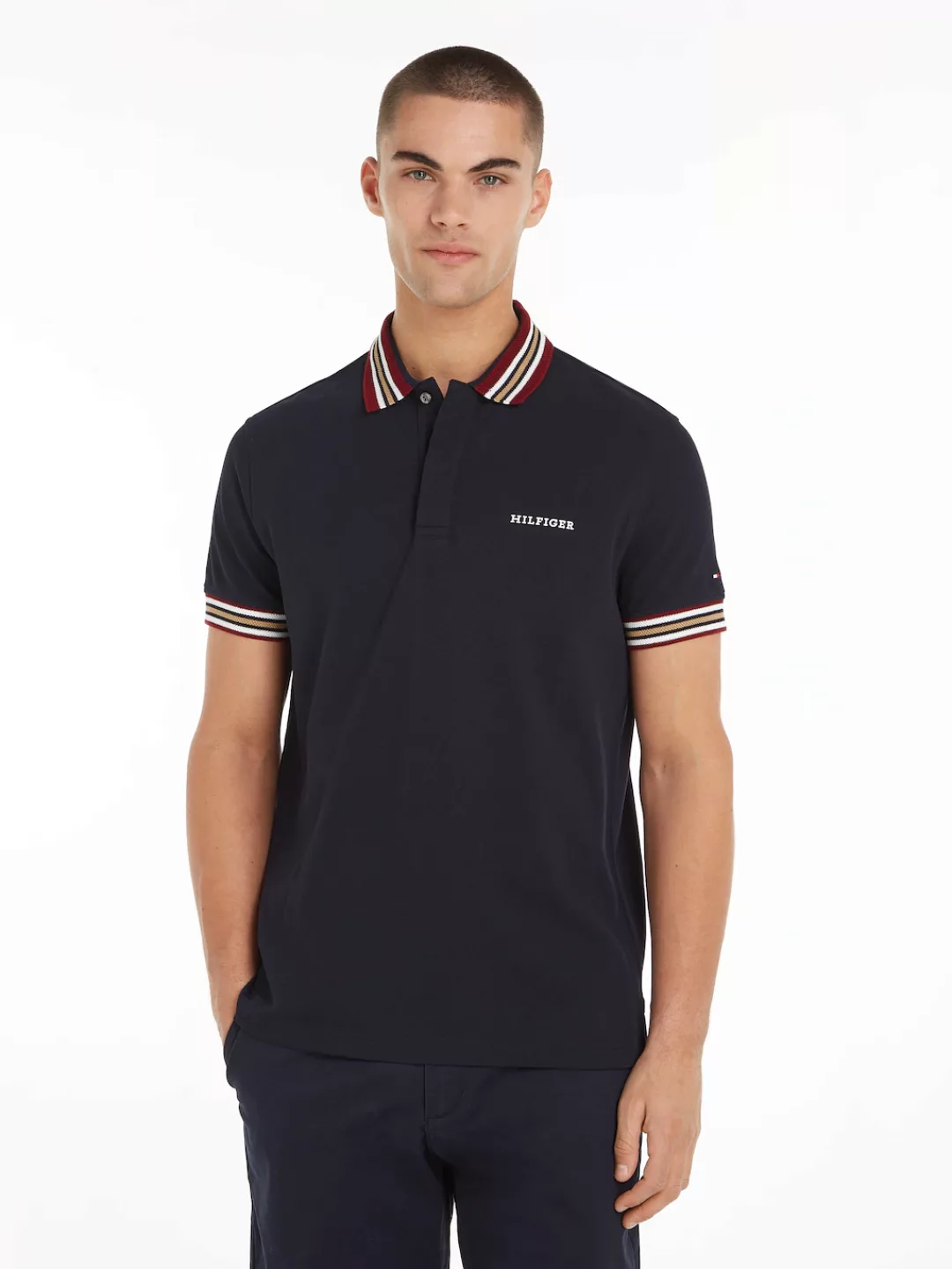 Tommy Hilfiger Poloshirt "GIFTING POLO RWB COLLAR REG POLO", Streifen an Kr günstig online kaufen