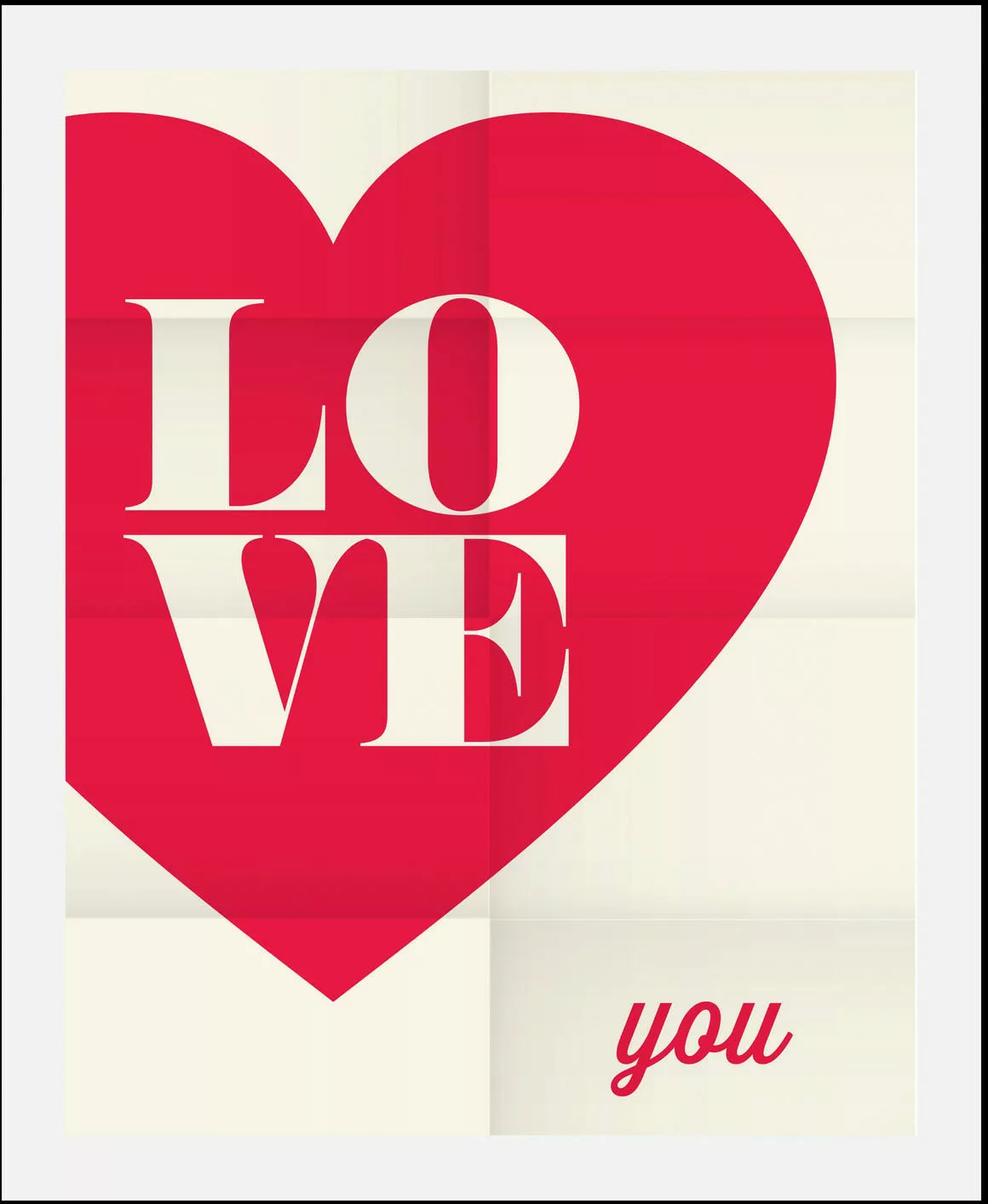 queence Bild »Love you«, (1 St.), gerahmt günstig online kaufen