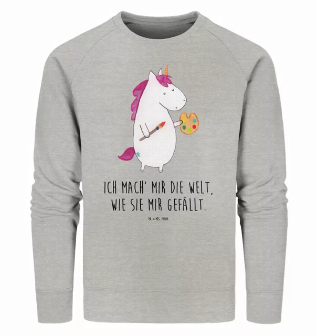 Mr. & Mrs. Panda Longpullover Größe L Einhorn Künstler - Heather Grey - Ges günstig online kaufen