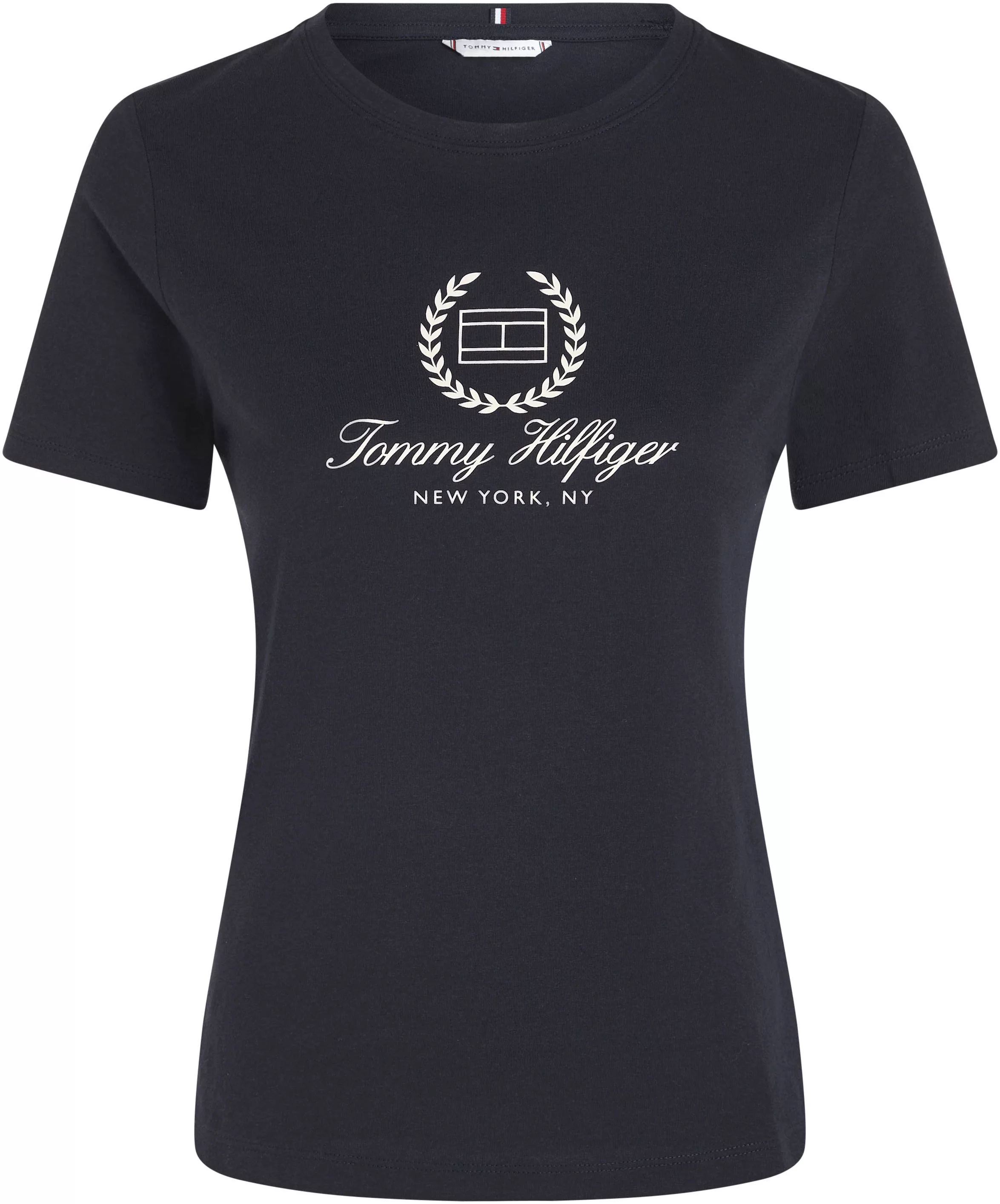 Tommy Hilfiger T-Shirt "SLIM FLAG SCRIPT TEE SS" günstig online kaufen