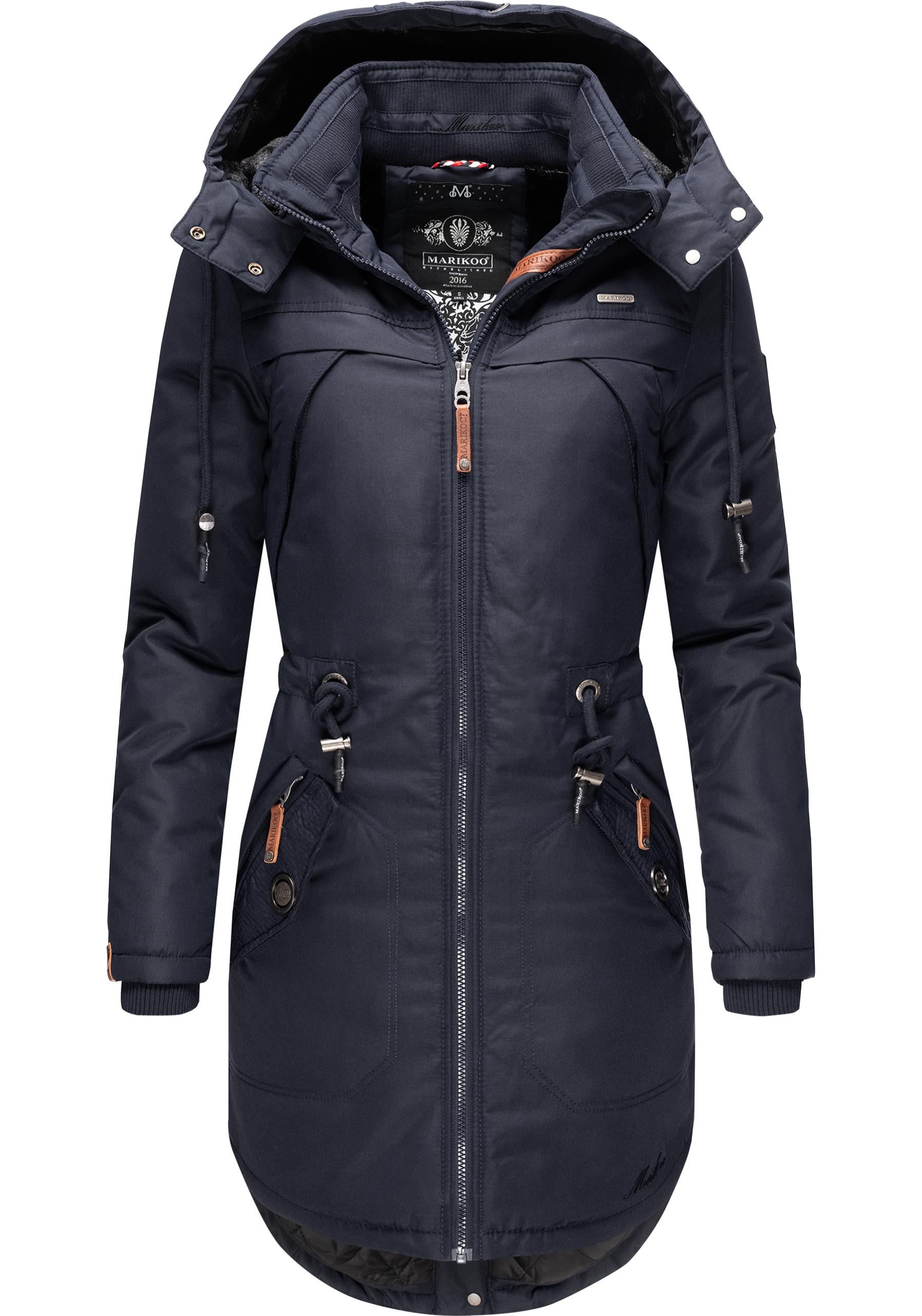 Marikoo Wintermantel "Kamii", sportlicher Damen Winterparka mit abnehmb. Ka günstig online kaufen