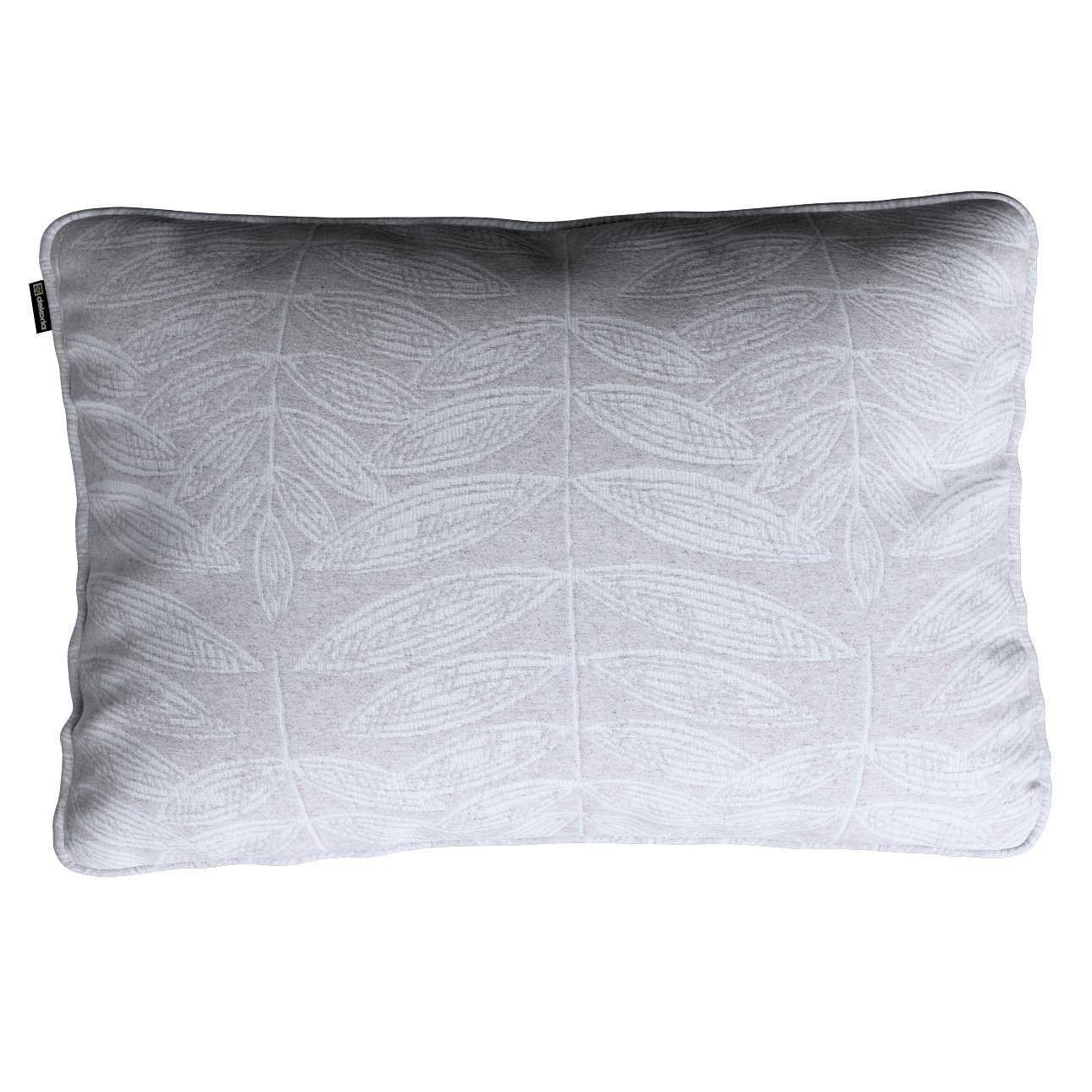 Kissenhülle Gabi mit Paspel 60x40cm, weiß-grau, 60 x 40 cm, Sunny (143-84) günstig online kaufen
