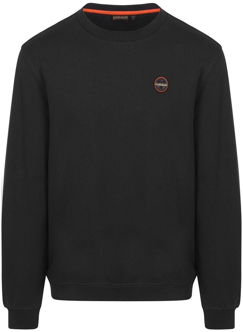 Napapijri Badge Sweater Schwarz - Größe XL günstig online kaufen