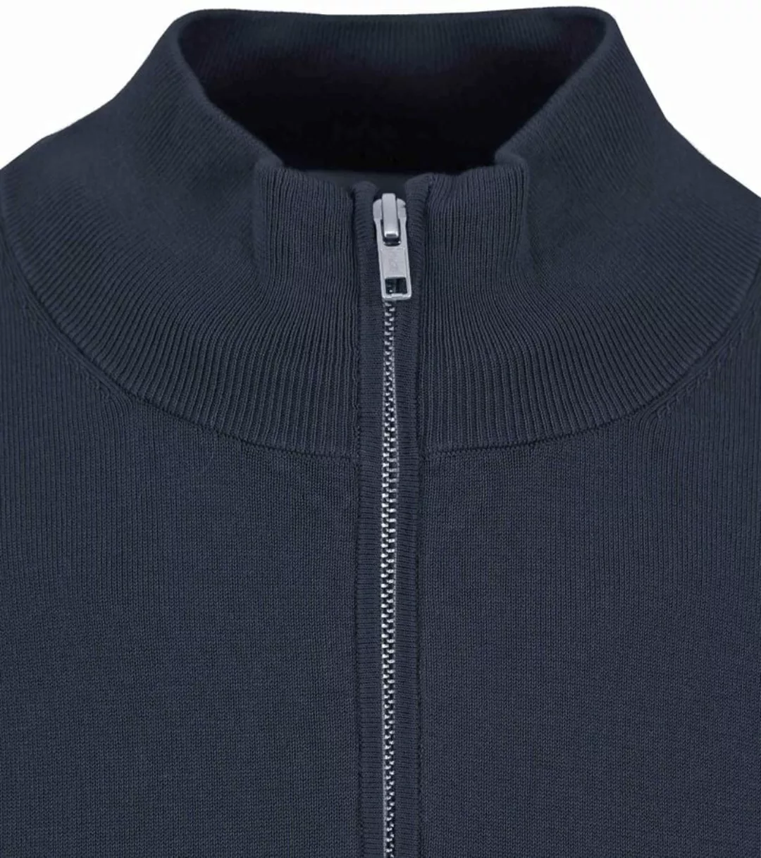 Profuomo Half Zip Pullover Luxury Navy - Größe L günstig online kaufen
