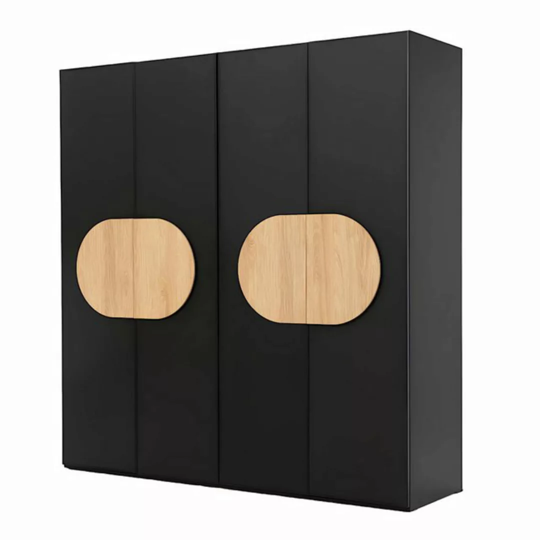 Xlmoebel Kleiderschrank Eleganter Schrank aus dunklem Holz für stilvolle Sc günstig online kaufen