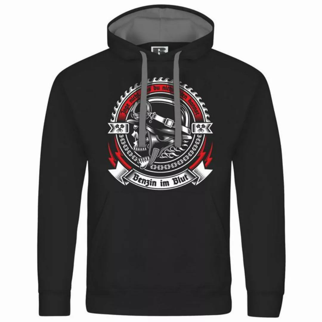 deinshirt Kapuzenpullover Herren Kapuzenpullover Benzin im Blut Mit Print M günstig online kaufen