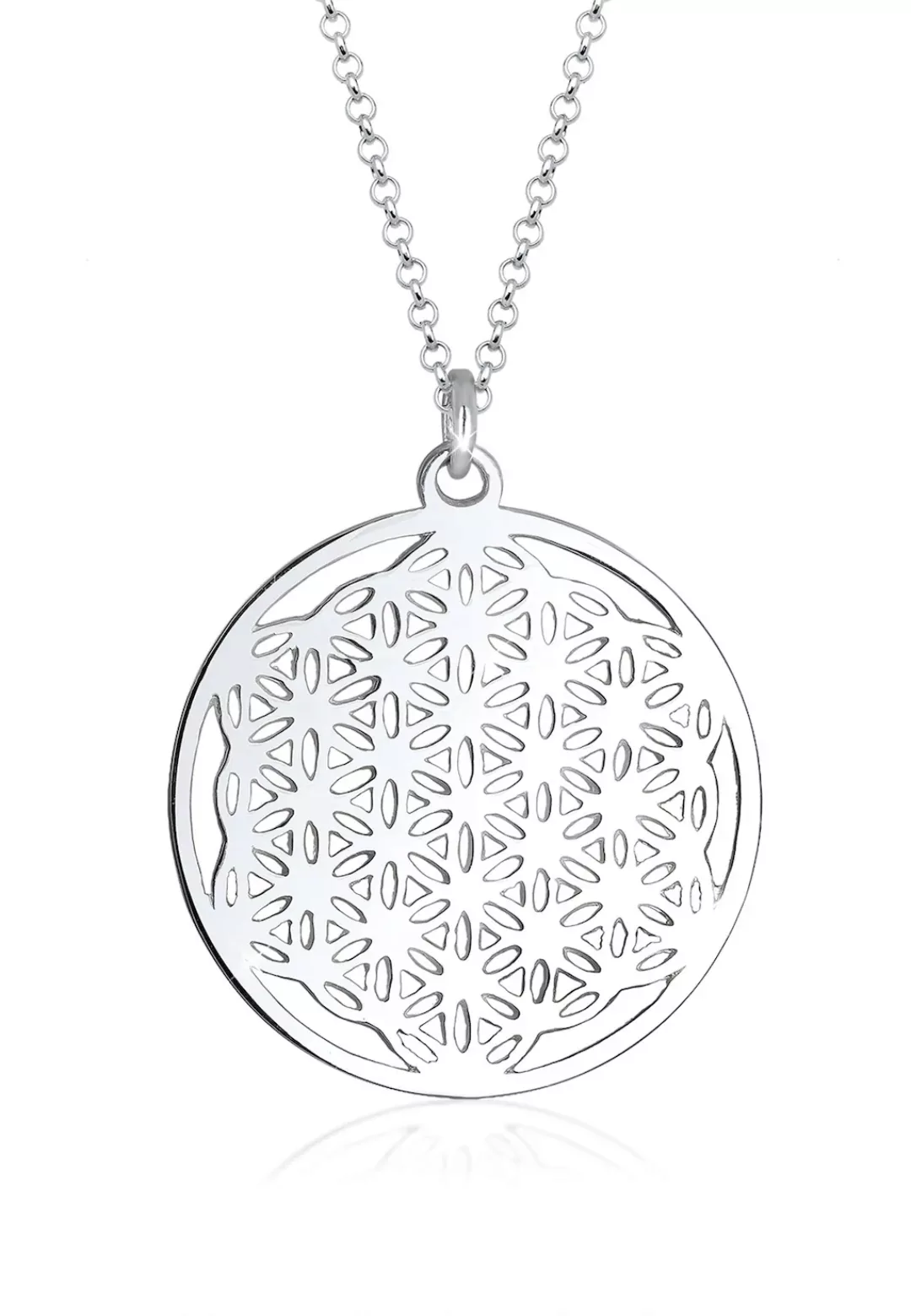 Elli Kette mit Anhänger "Ornament Lebensblume Symbol 925 Sterling Silber" günstig online kaufen
