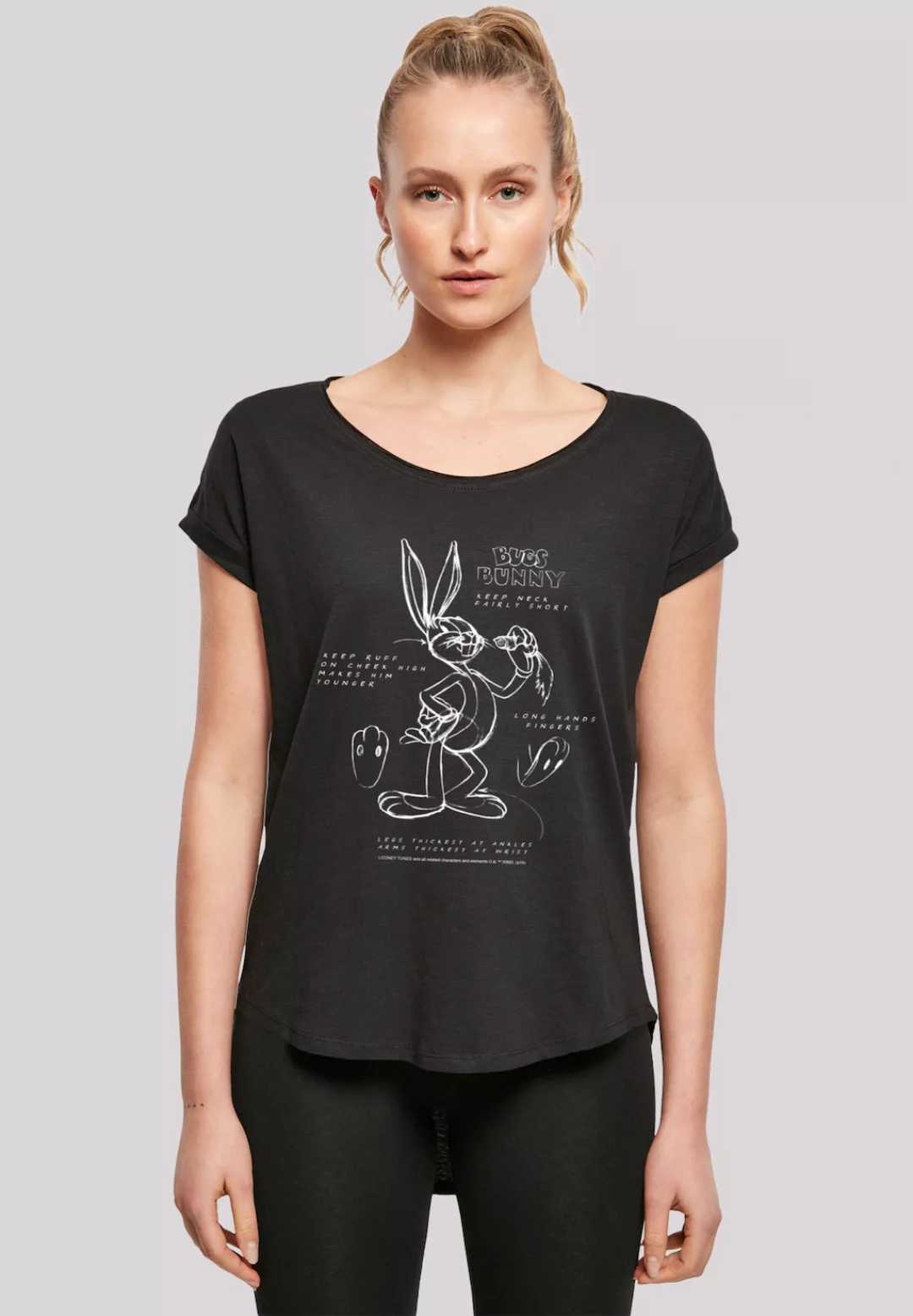 F4NT4STIC T-Shirt "Looney Tunes Bugs Bunny Drawing Instruction", Print günstig online kaufen