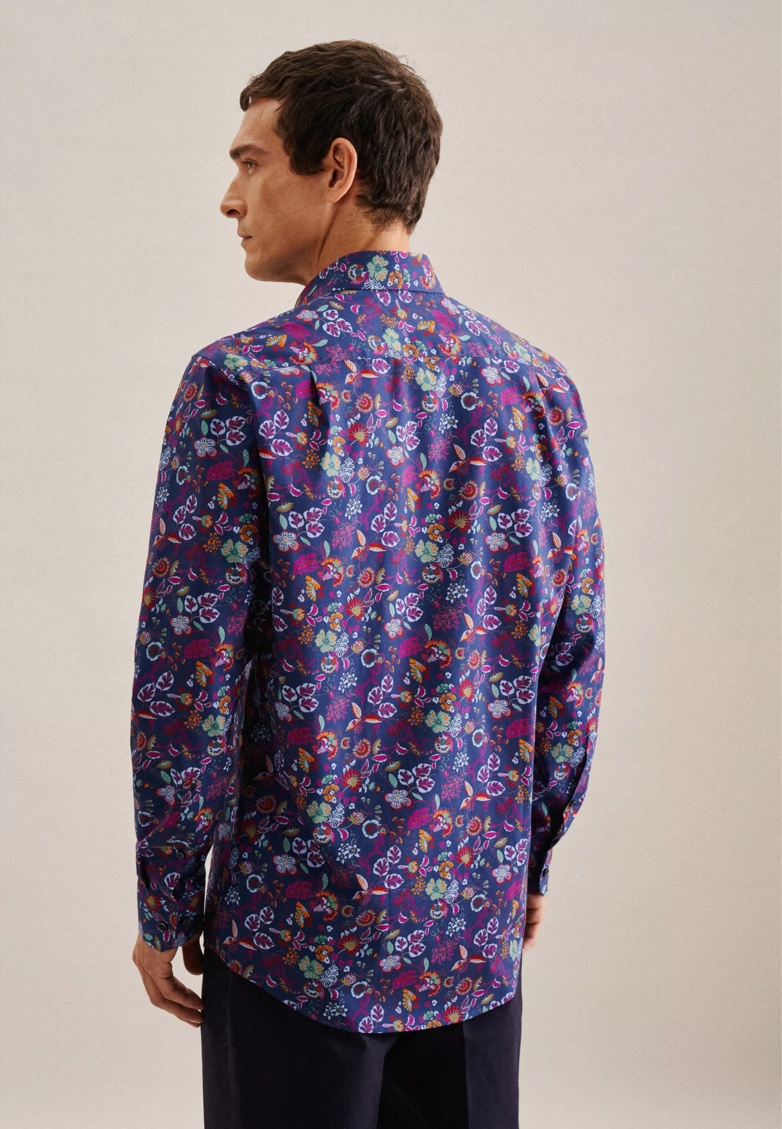 seidensticker Businesshemd "Regular", Regular Langarm Kentkragen Floral günstig online kaufen