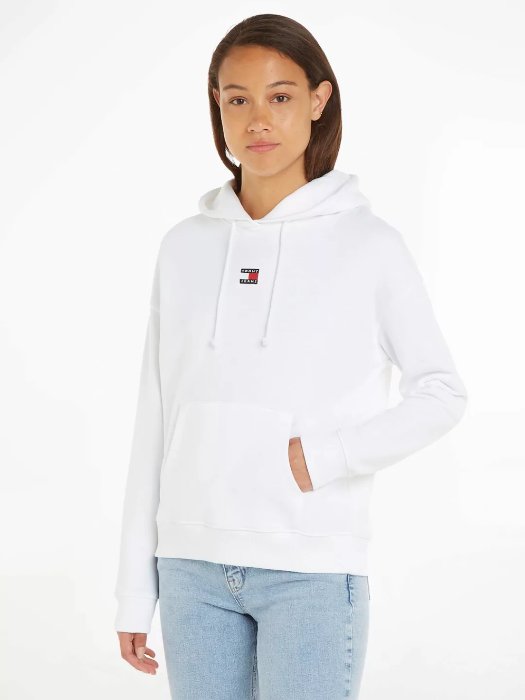 Tommy Jeans Kapuzensweatshirt TJW BXY BADGE HOODIE mit Logostickerei günstig online kaufen